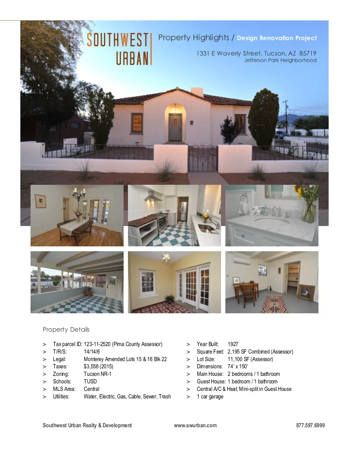 property highlights design renovation project 1331 e
