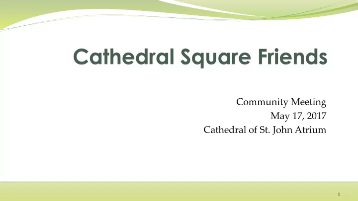 cathedral of st john atrium