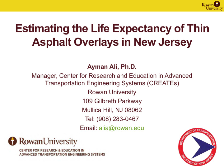 estimating the life expectancy of thin