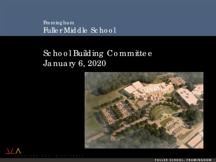 sc ho o l building co mmitte e january 6 2020