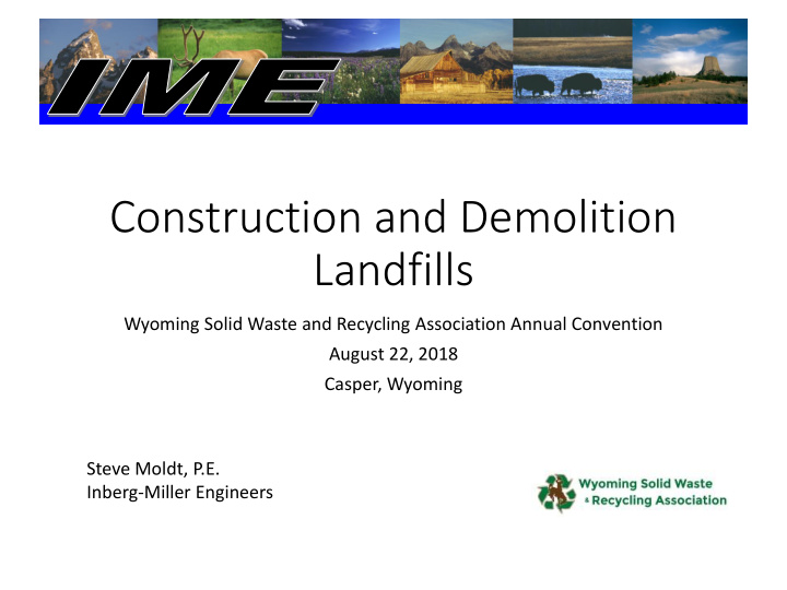 construction and demolition landfills