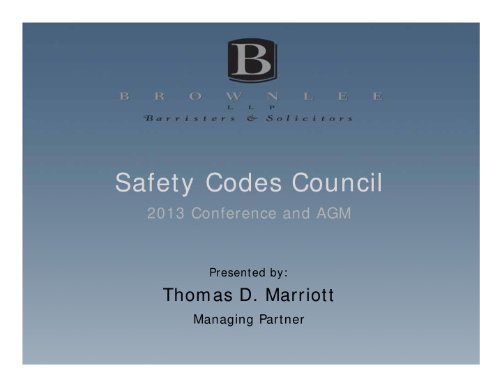 safety codes council