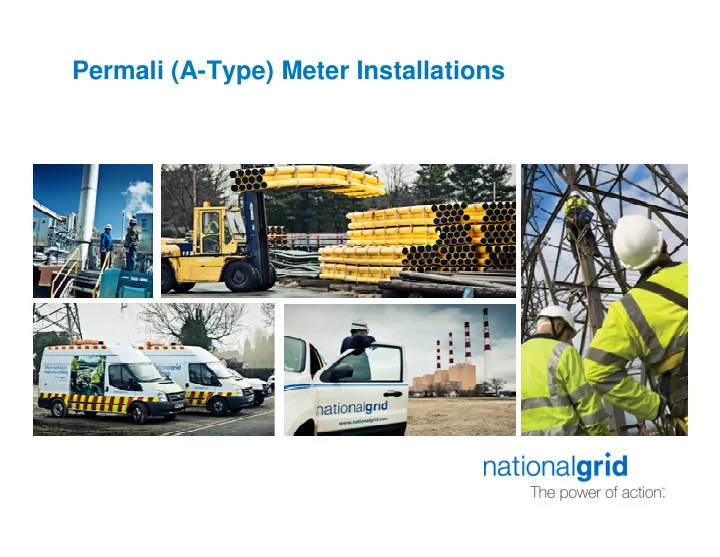 permali a type meter installations background