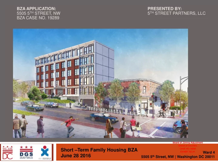 short term family housing bza