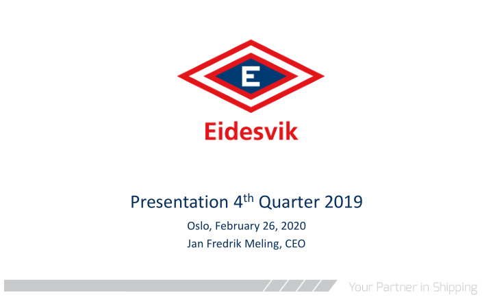 presentation 4 th quarter 2019