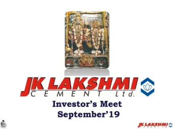 September19 GROWTH CHART  CAPACITY &amp; PRODUCTION  JKLC  Mn. MT.  Consolidated* As on 31