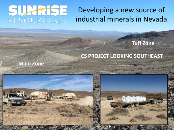 developing a new source of industrial minerals in nevada