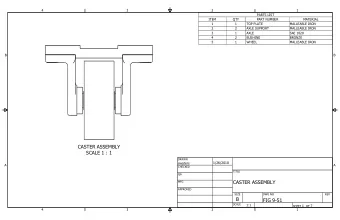 CASTER ASSEMBLY  SCALE 1 : 1  DRAWN  1/26/2010  swaters  A  A  CHECKED  TITLE  QA  CASTER ASSEMBLY