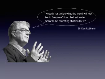 Nobody has a clue what the world will look  like in five years' time. And yet we're  meant to be