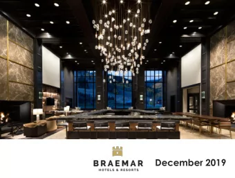 December 2019  Forward Looking Statements and Non-GAAP Measures  In keeping with the SEC's