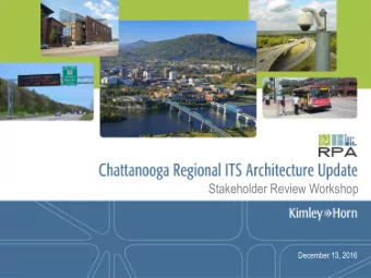 Stakeholder Review Workshop  December 13, 2016  Workshop Outline  Key Changes to the Document