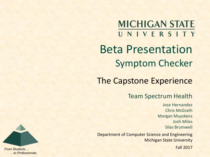 beta presentation