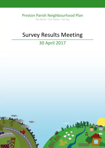 Survey Results Meeting 30 April 2017  30 April 2017  Survey Results Meeting Presentation  2 Agenda