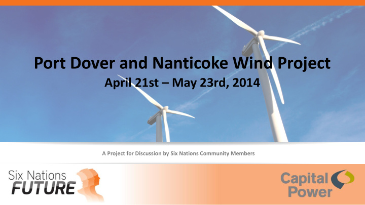 port dover and nanticoke wind project