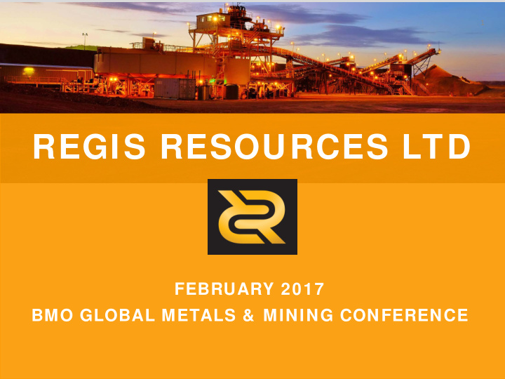 regis resources ltd