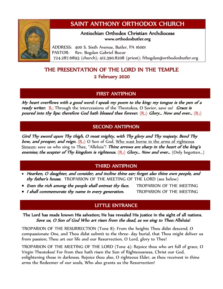 724 287 6893 church 412 390 8208 priest frbogdan