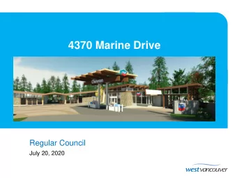 4370 Marine Drive  Regular Council  July 20, 2020  CONTEXT  CYPRESS FALLS CHEVRON  SITE PLAN
