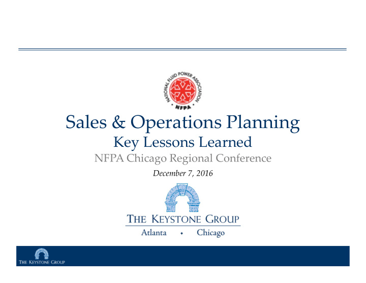 sales operations planning