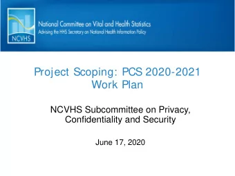 zyxwvutsrqponmlkjihgfedcbaZYXWVUTSRQPONMLKJIHGFEDCBA  Project Scoping: PCS 2020-2021  Work Plan