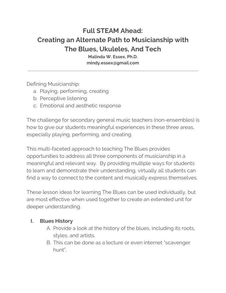 full steam ahead creating an alternate path to