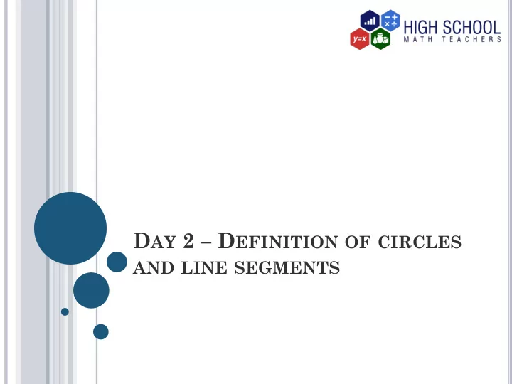 center of a circle