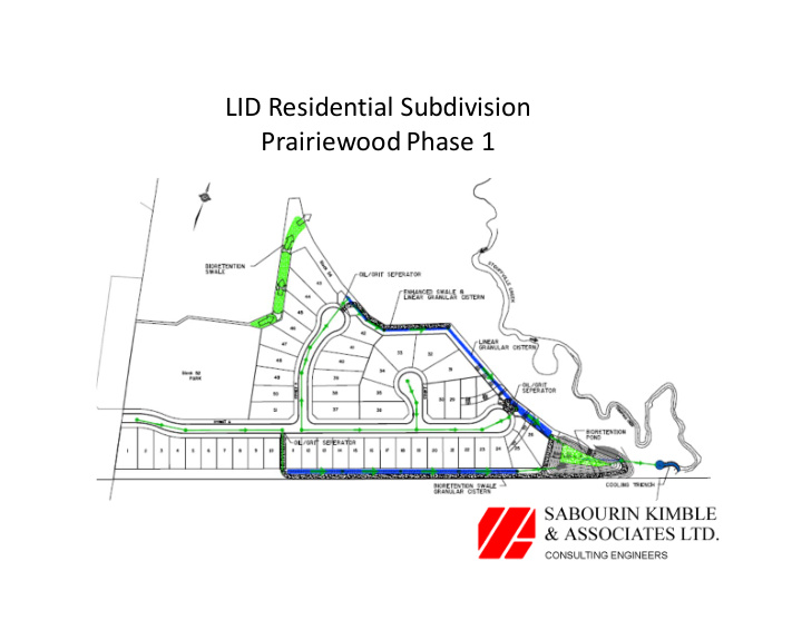 lid residential subdivision prairiewood phase 1 site