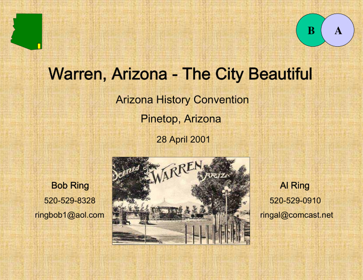 warren arizona the city beautiful