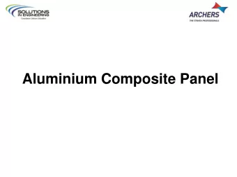 Aluminium Composite Panel  Overview  1.  What is Aluminium Composite Panel (ACP)  2.  Why is ACP a