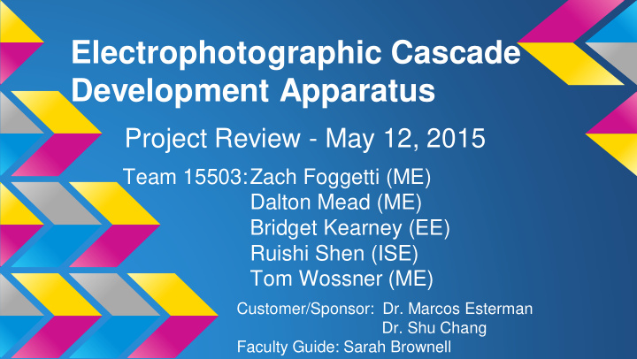 electrophotographic cascade development apparatus