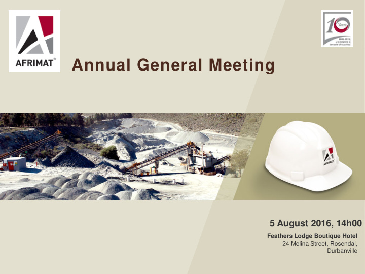 annual general meeting