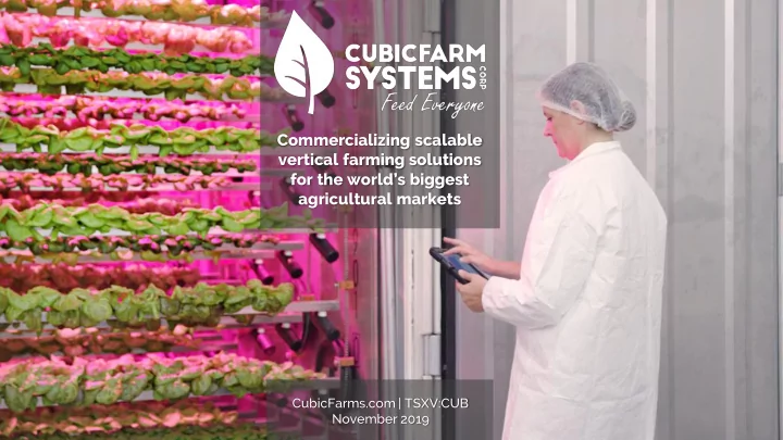 vertical farming solutions