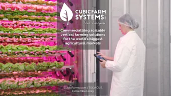 vertical farming solutions  for the worlds biggest  agricultural markets  CubicFarms.com |