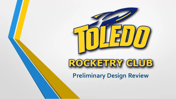 preliminary design review agenda
