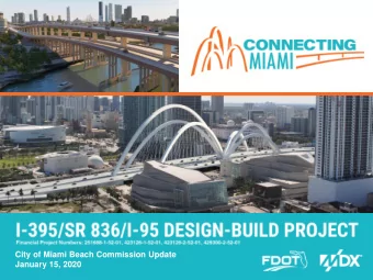 City of Miami Beach Commission Update  January 15, 2020  This PowerPoint presentation was prepared