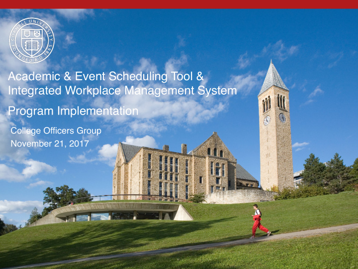 academic event scheduling tool integrated workplace