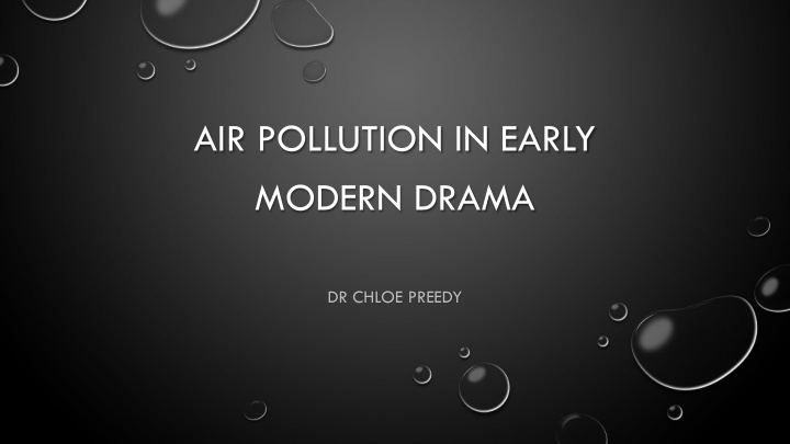 air pollution in early