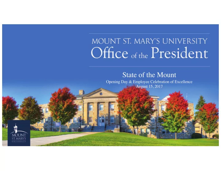 state of the mount