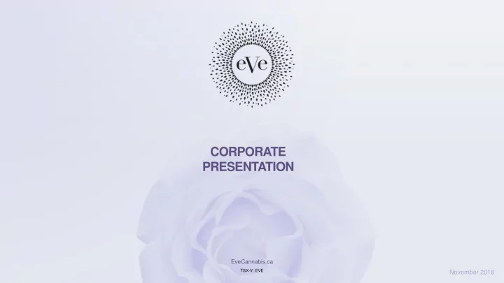 corporate presentation