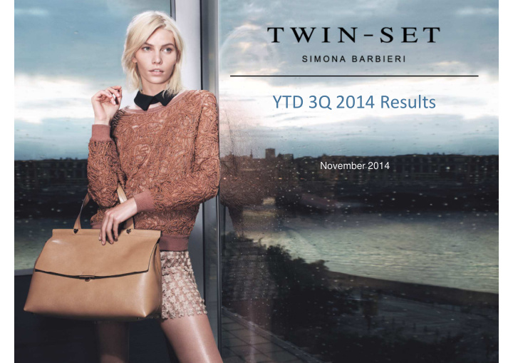 ytd 3q 2014 results