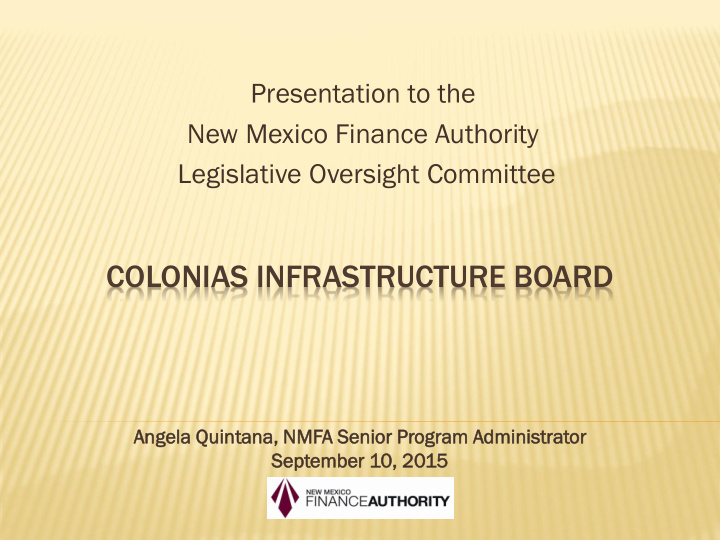colonias infrastructure board