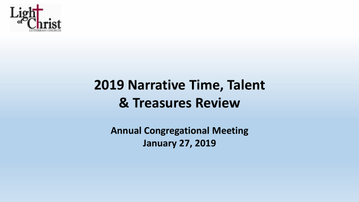 2019 narrative time talent
