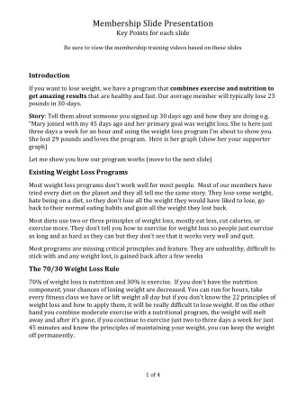 Membership  Slide  Presentation    Key  Points  for  each  slide      Be