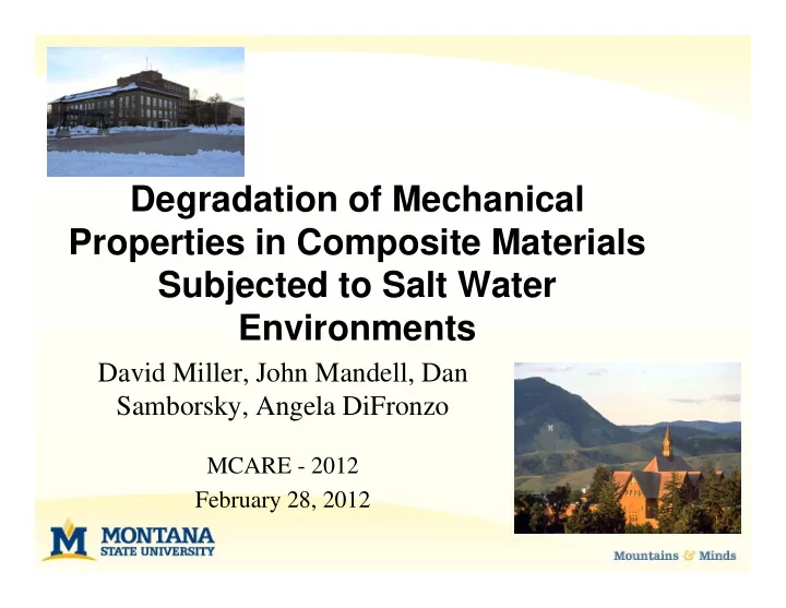degradation of mechanical d d ti f m h i l properties in
