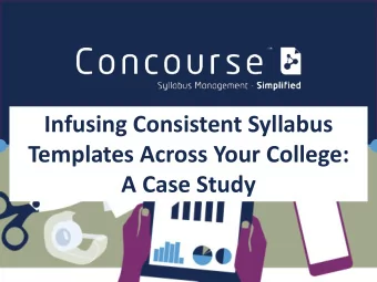 Templates Across Your College:  A Case Study  1  Introductions  Case studies