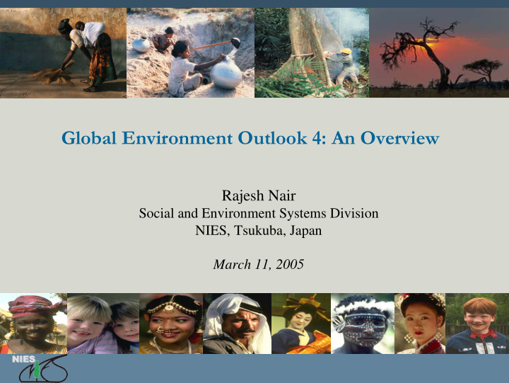 global environment outlook 4 an overview
