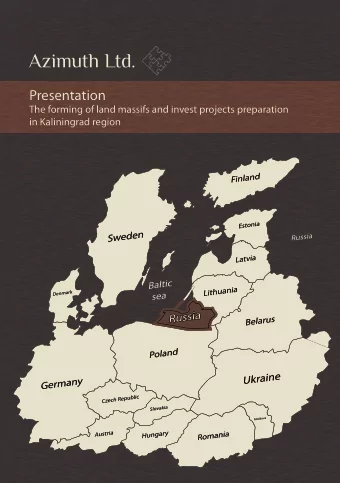 Presentation  The forming of land massifs and invest projects preparation  in Kaliningrad region