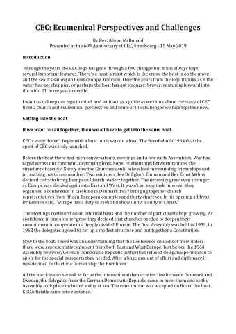 What is important about the boat?  CEC sets sail and steers us in the direction we have been