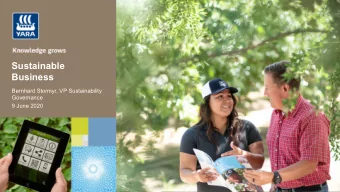 Sustainable  Business  Bernhard Stormyr, VP Sustainability  Governance  9 June 2020  Introduction