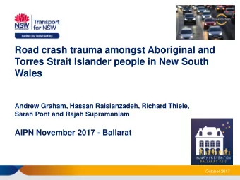 Torres Strait Islander people in New South  Wales  Andrew Graham, Hassan Raisianzadeh, Richard