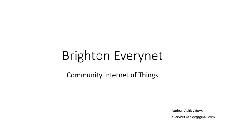 brighton everynet